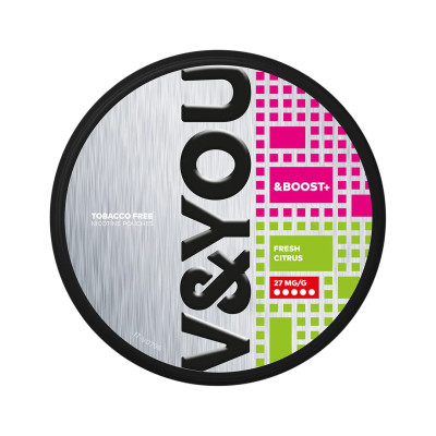 V&YOU Boost+ Fresh Citrus 27mg/g snus