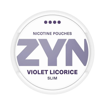 ZYN Violet Licorice Slim Extra Strong 9.28mg/g snus